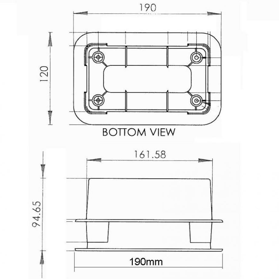 6441 Tirador plástico, negro